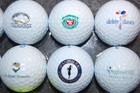 Set Of  12 Golf Ball Collectible Logo Country Club   Course   Links