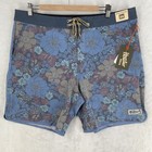 Howler Bros Boardshorts Men s 38 Blue Floral Flower 7  Swim New 2025 Style