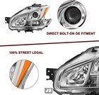 Halogen Headlight Assembly For 2009-2014 Nissan Maxima 4-door Sedan Headlamp    