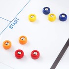 Gejoy 16 Pcs Mini Shuffleboard Pucks Tabletop red  Blue  Orange  Yellow