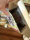Nib Vintage 80s Desk Caddy Smoky Clear Plastic Office Organizer Space Age