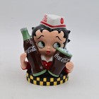 Vintage 2000 Betty Boop Coca-cola Soda Jerk Salt   Pepper Shaker Set