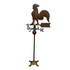 Antique Copper Rooster Weathervane Large Vintage Standing Ornate Brass Stand 58 