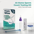 Wiggle Wise Male Fertility Test For Men  2 Pack  - At-home Sperm White