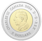 Canada 2024   2 Celebrating Inuit Nunangat  Coloured Coin  Toonie  From Roll