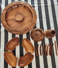 Monkey Pod Teak Lazy Susan Serving Tray By Rosas -philippines 