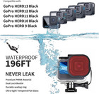 Waterproof Case For Gopro Hero 13 12 11 10 9 Black  196ft Underwater Dive Pro   