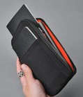 Nwt Alpaka Zip Travel Rfid Protected Wallet Black   Axoflux 210d
