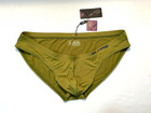 Brave Person  Size X-large   Men s Bikini Brief Swimsuit - Olive - Pouch