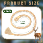 4 Pack Hemps Rope For Deer Hunting 30 Inch Mock Scent Rope Scrape System Rigid D