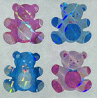 12 Packages Of Prismatic Teddy Bear Stickers   great 7  Sticker Designs  Ppz6111