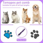 Pet Flea Comb For Dogs   Cats removes Tangles   Flea  Tear 