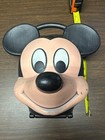 Vintage Disney Mickey Mouse Head Lunch Box Kit Original Thermos By Aladdin Usa