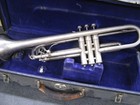 Illini Byerly Bros  Peashooter Long Cornet  Case    Mouthpiece - Parts Or Repair