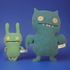 Uglydoll 2004 Classic Blue Ice Bat Plush 13  And 2004 Mint Moxy 8  Ugly Dolls