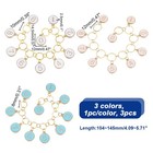 2 Pcs 0-9 Enamel Number Knitting Row Counter Chains  Alloy Stitch Markers Row   
