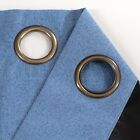 Set Of Two  2  100  Blackout Curtains Extra Wide 110 Inches - All Lengths - Blue