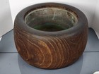 Vintage Japanese Wooden Hibachi Kiri Wood  Signed