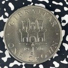 1970 Gibraltar 1 Crown Lot f1689 High Grade  Beautiful 
