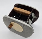 Nestor Johnson Wood Metal Hand Crank Card Shuffler Vintage Box Patent 2706117