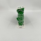 Vintage Green Ruffled Lace Trim Embroidered Holiday Craft Sewing Ribbon 25 Ft