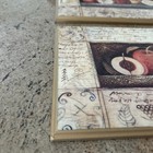 Modern Rustic Fruit Art On Wood 2 Pieces 9x15    Each 