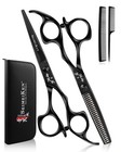 Professional Hair Cutting Scissors Set - 6  Stainless Steel Shears   Thinning Sc