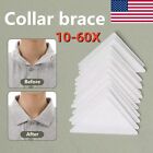 10 20 30 60pcs Pvc Collar Anti-warping Edge Shaper No Curl Collar Shirt Extender