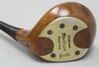 Macgregor Custom Tourney Driver 1-wood Solid Persimmon Head Red Face R h Club