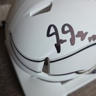 Justin Jefferson Rookie Signed Auto Vikings Flat White Mini Helmet Fanatics Coa