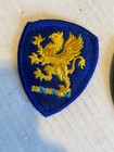  2  Vintage Michigan National Guard Shoulder Patches  1  Blue    1  Subdued