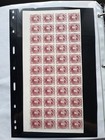Newfoundland 32a Top Of Sheet Block Of 44 Plate Proof  Note  11 Stamps Across Xf