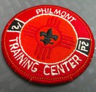 Vintage Boy Scout Ranch Philmont Training Center Patch Red White Black