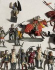 Vintage Lead Toy Knights   Horses Lot Of 90   Made In England Figures Medieval