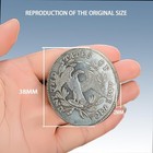 Rare Collectible Antique Historical Coin Exquisite Cameo Design Old Silver Dolla