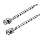 2pcs Vhf uhf am fm 7 Sections Bnc Connector Telescopic Antenna For Radio
