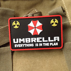 3d Pvc Resident Evil Umbrella Corporation Rubber Shoulder Hook loop Patch Badge 