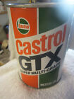 1  Castrol Full Pre-barcode Circa 70 s Gtx Motor Tin Oil Quart 10w 50 Vtg Gas Ad