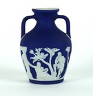 Wedgwood Dark Blue Jasperware 6  Portland Vase C  1900