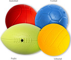 Mini Sports Balls - Assorted Toy Ball Set Volleyball  Basketball  Football For B