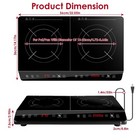 4000w Electric Dual Burner Induction Cooktop Double Induction Cooker Hot Plate
