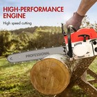 2-stroke Gasoline Chainsaw 52 Cc 20  Bar Power Engine Wood Cutting Gas Chain Saw