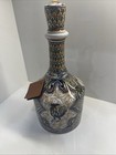 Vase Decanter Bottle  Hand Painted Portugal Signed Mide Ceramics De Conimbrga