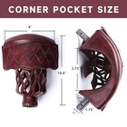 Set Of 6 Pu Leather Billiard Pool Table Pockets  Replacement Web Drop Bag Set