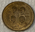United States Commemorating The 1964 Beatles Visit To The Us Brass Coin