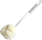 Shower Body Brush Soft Bristles And Loofah Long Handle Back Scrubber Bath Mes   