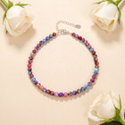 Women Colorful Beaded Anklet Adjustable Dainty Foot Bracelet Jewelry Holidaygift