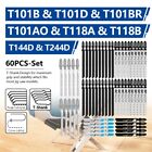 60pcs Jigsaw Blades Set Assorted T-shank Jig Saw Blades For Wood Plastic Metal