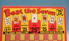 Vintage Beat The Seven 25   A Punch Punch Board Casino Trade Stimulator