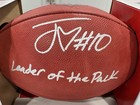 Green Bay Packers Jordan Love Autographed Football With Insc